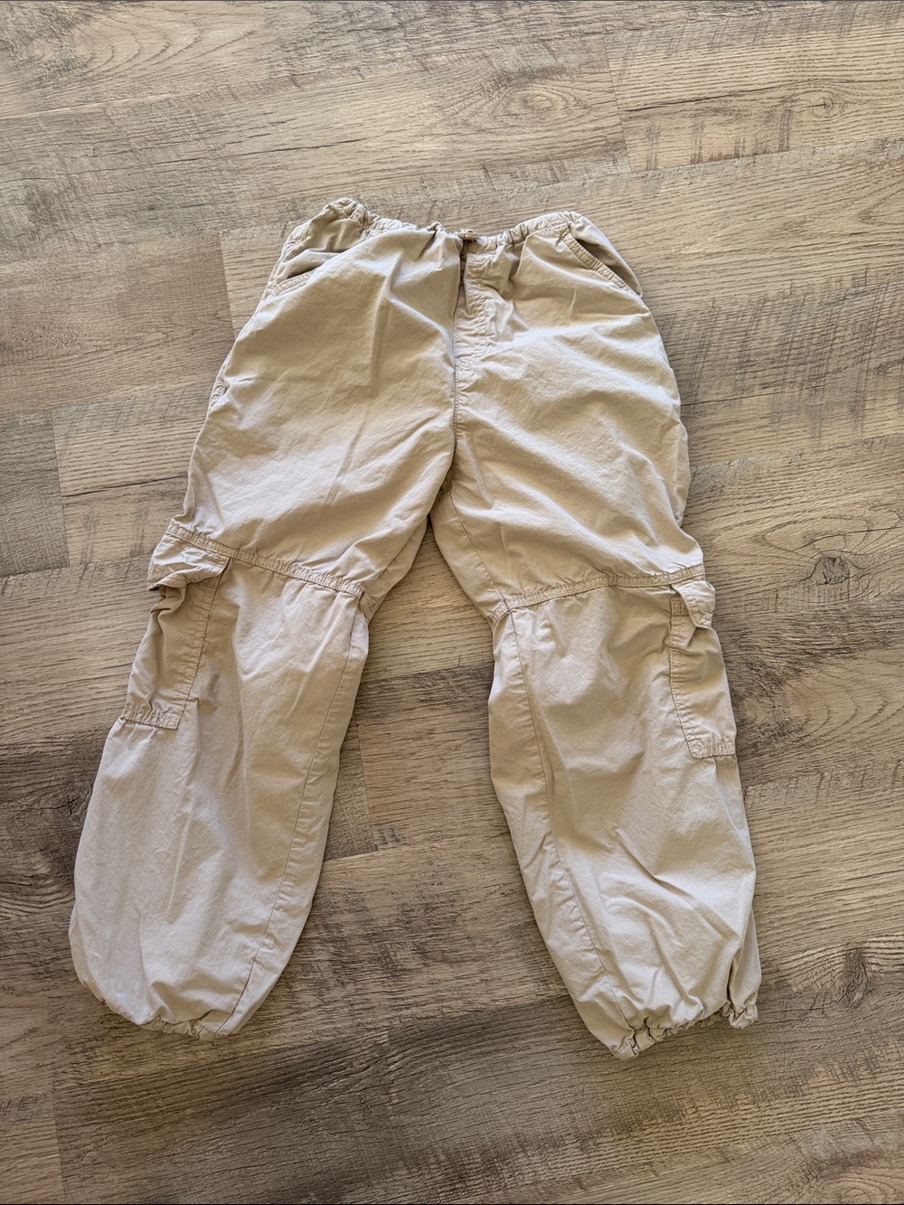 Zara Beige Kids Cargo Joggers